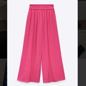 ZARA SATIN PALAZZO PANTS